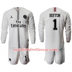 Maillot/Tenue Paris Saint-Germain BUFFON 1 Jodan Blanc Enfant Troisieme 2018/2019 Manche Longue